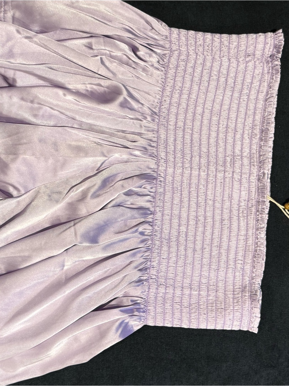 NATURAL LIFE Pastel Lavender Smocked Waist A-Line Skirt